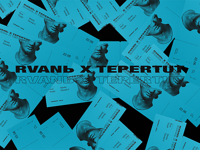collab w/ Rvan` x Tepertut | rave animation branding graphic design illustration logo poster type art typography web