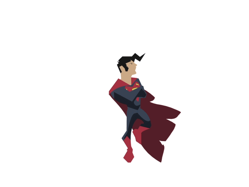 Super Duper man of steel motion graphic superman