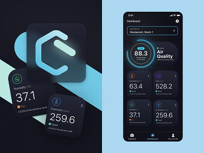 Coolhouse App - Dashboard screen