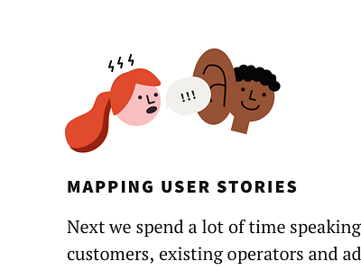 Mapping user stories 🗯👂🏾 character cute design illustration user user stories