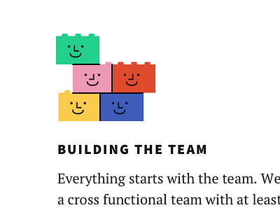 Building the team 👷🏾 character cute illustration lego team teammates teamwork