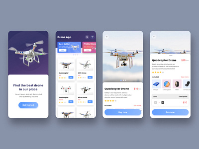 Drone Marketplace Mobile App drone market place mobile app ui ux