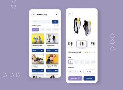 Online shop App concept branding desain ui graphic design online shop ui ux