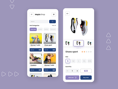 Online shop App concept