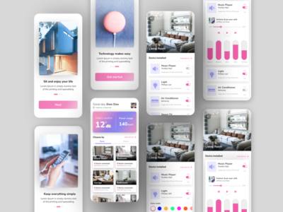 Smart home UI Design Concept by Ishaq Rusdi on Dribbble