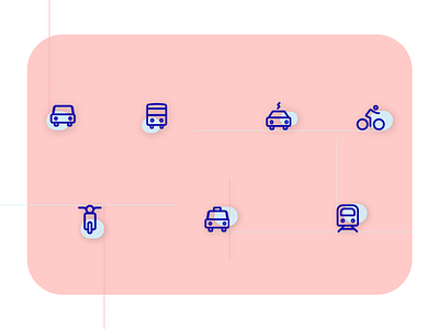 Icon vehicle car cycle design flat icon icon set train ui vector vehicle