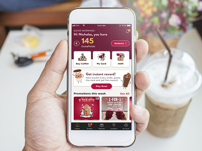 Costa Coffee - Mobile App branding coffee coffee app design interaction design interface product ui user experience user interface ux