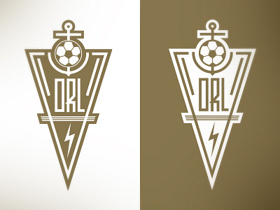 Orlando Lightning anchor badge lightning logo soccer sports