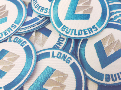 LB Patches badge building construction embroidery patches