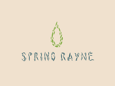 Spring Rayne 1 branding elements holistic identity logo natural nature water