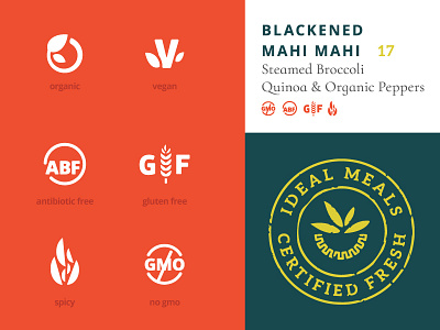 Icons and Menus branding icons menu menu design restaurant stamp