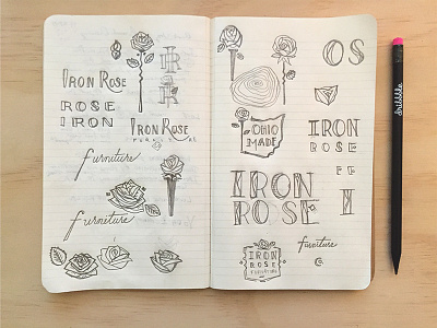 Iron Rose Sketch iron process rose sketch