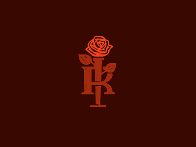 Iron Rose iron monogram rose