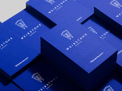 Weirstone business card monogram typography