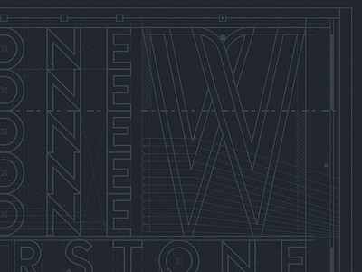 Weirstone Blueprint blueprint branding typography
