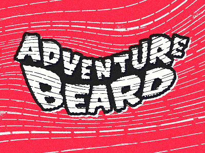 Adventure Beard Wordmark beard typography