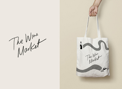 The Wine Market - A Rebrand branding design illustration illustrator logo rebrand shop typography vector wine
