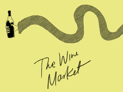 The Wine Market - A Rebrand branding design graphic design illustration illustrator logo menu rebrand typography vector wine
