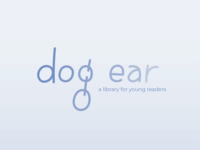 Dog Ear - A Library for Young Readers animals books branding design graphic design illustration illustrator library logo typography vector