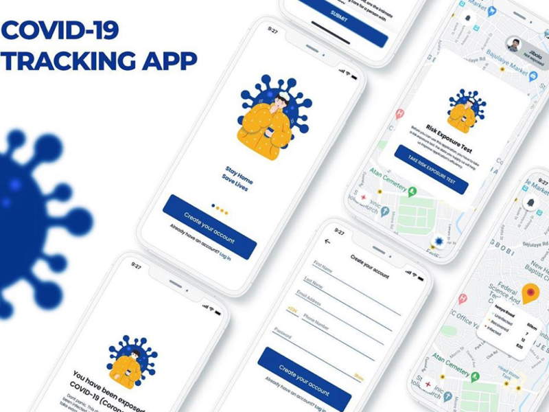 Covid-19 Tracking app by Mike Temi on Dribbble