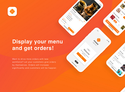 E-menu App design app branding design icon ui ux