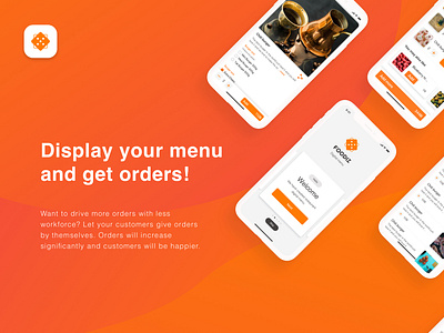 E-menu App design