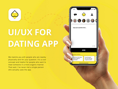 Dating App app design logo ui ux