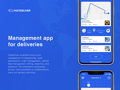 Delivery management App design
