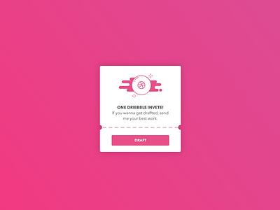 Invite the new dribbble