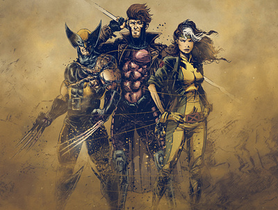X-Men comic comic art comicbook fanart graphic illustration ink marvel wolverine xmen