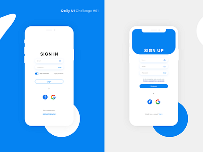 Daily UI #01 - Sign In / Up Rede Social app daily ui dailyui design login minimal register sign sign in sign up ui ux