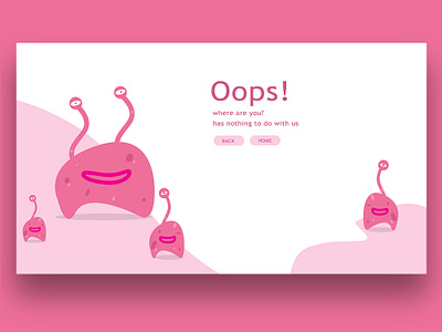 404 page 404page clean design ui vector web website