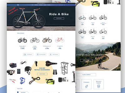 Bisiklet clean design ecommerce web website