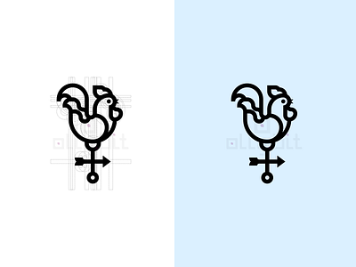 Rooster animal art black colour design graphic grid rooster vector white