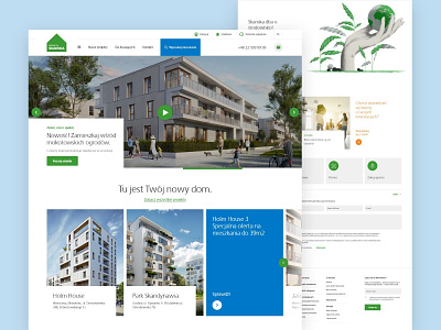 Website design - Homes by Skanska card design design header hero landing ui ui design ux ux design uxui website