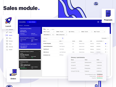 Sales module for interVi – CRM dashboard design document filters income manage management system manager money payments proposal provisions sale sales steps summary ui ux