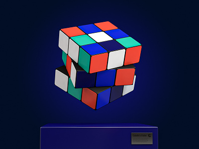 Coblik's Cube 3d cinema4d color design render rubik rubiks cube startup