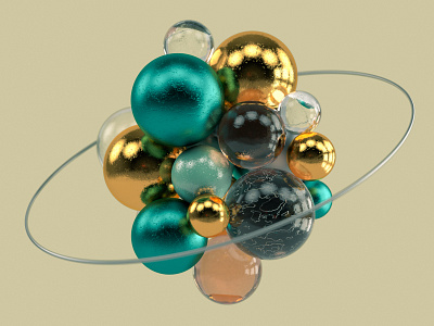 Abstract #02 abstract balls c4d cinema4d digital digitalart render textures