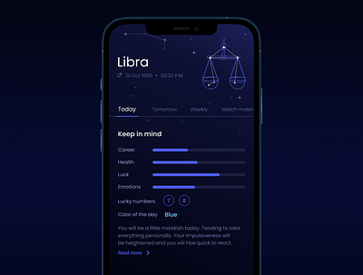 Horoscope branding graphic design illustration ui ux