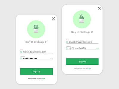 Daily UI - Day 1 Signup