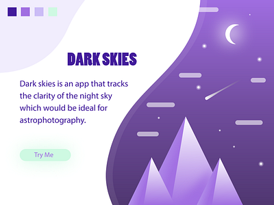 Dark Skies Splash Page