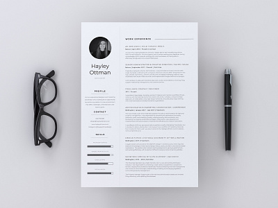 CV Design cv cv design cv resume template print print design print designer