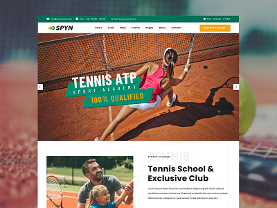 Tennis Club WordPress Theme