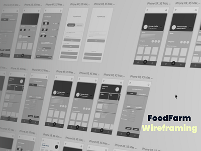 Food Farm Apps Wireframe adobe xd apps design figma minimal shopping ui userflow ux wireframe wireframing