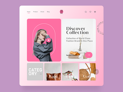 Shopping Portal Page brand branding design digital product design fashion figma shopping ui ux web design xd