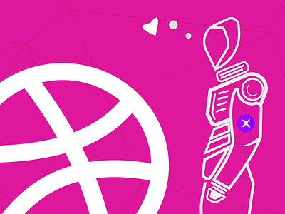 Hello Dribbble ! hello dribbble love thanks