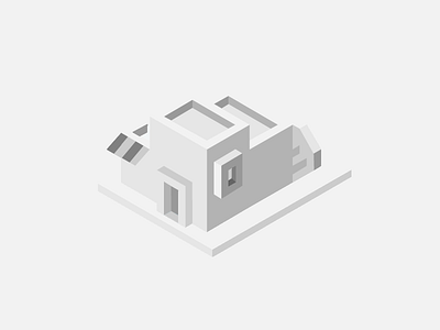 Isometric Building box building home illustration isometric shop