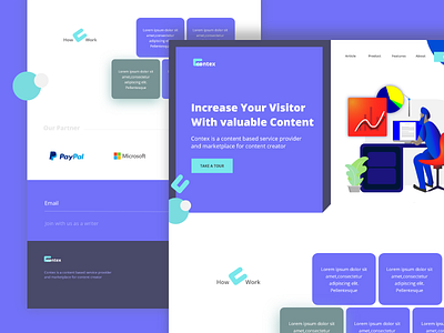 Content Service Landing Page