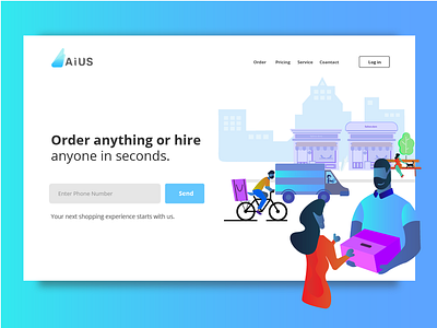 Delivery Apps Landing Page