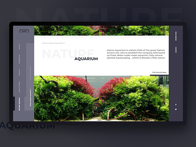 Nature Aquarium Web page